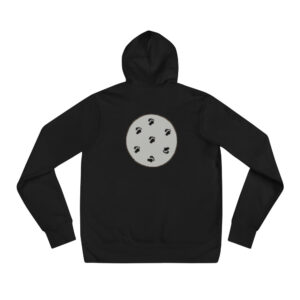 Unisex Silver Cookie Dough hoody (Big size cookie on back)