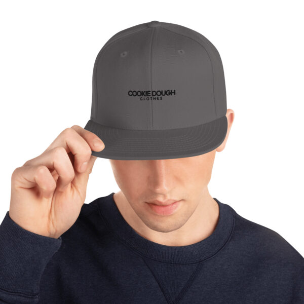 Cookie Dough Clothes word Snapback Hat - Image 6