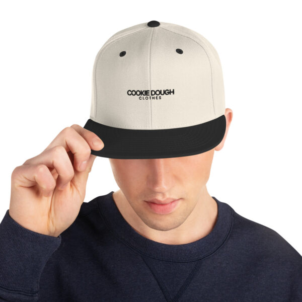 Cookie Dough Clothes word Snapback Hat - Image 8