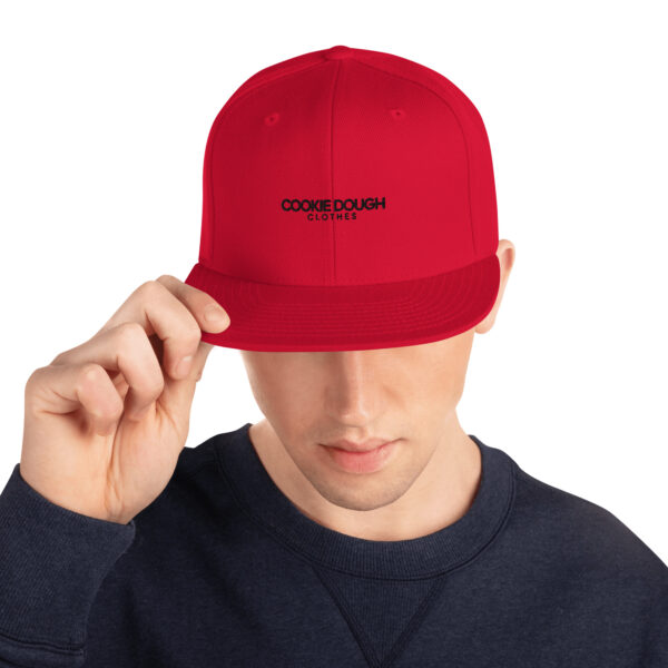 Cookie Dough Clothes word Snapback Hat - Image 5